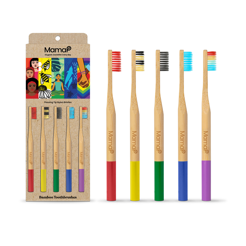 Bamboo Toothbrushes 5-Pack