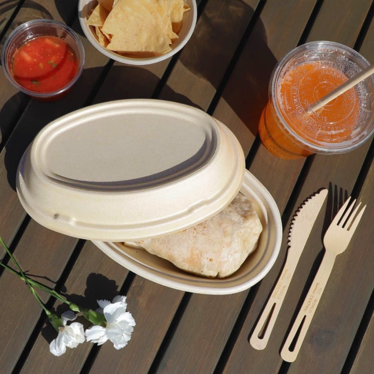 World Centric Small Fiber Burrito Bowl - 18 oz (QTY:400)