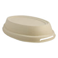 World Centric Fiber Lid for 32 oz Large Burrito Bowls (QTY 300), SKU BOL-SC-UBB-LF