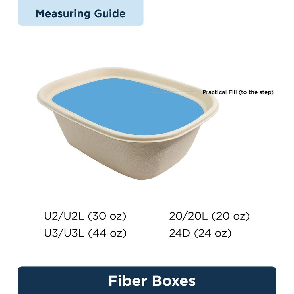 World Centric 20 oz Fiber Takeout Box Compostable Bamboo Food Container (QTY 400), SKU CT-SC-20-LFS