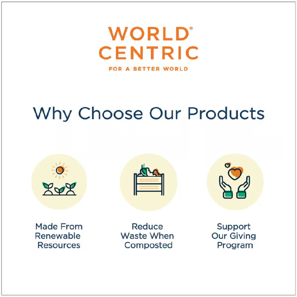 World Centric 20 oz Fiber Takeout Box Compostable Bamboo Food Container (QTY 400), SKU CT-SC-20-LFS