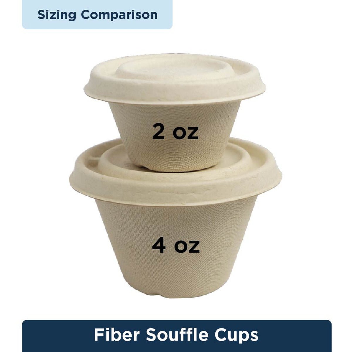 World Centric Fiber Soufflé Cups 2oz Compostable (QTY 2000), SKU CU-SC-2N-LFP