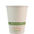 World Centric 8 oz NoTree Paper Hot Cup, Compostable, Sugarcane Paper, 8oz (QTY 1000), SKU CU-SU-8