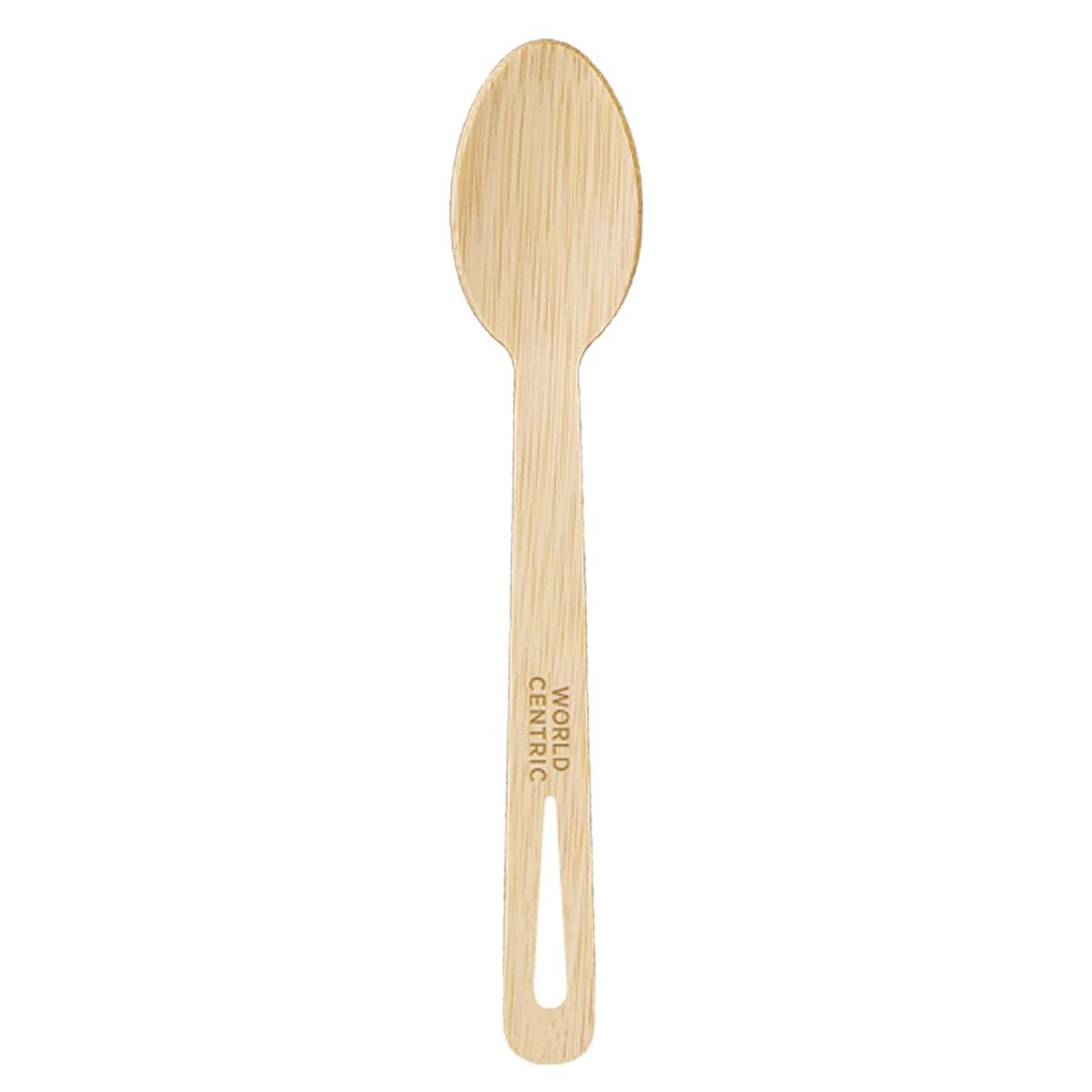 World Centric 6.7 in FSC Certified Bamboo Spoon, Compostable (QTY 2000), SKU SP-BB-67