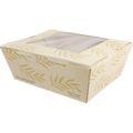 World Centric NoTree 46 oz Take Out Container with PLA Window Compostable Paper Box #8 (QTY 200), SKU TO-NT-8W
