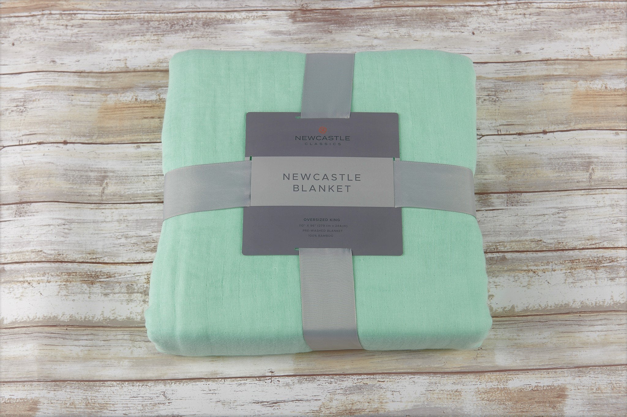 Bamboo Muslin Oversized Twin Blanket Lightweight Seafoam