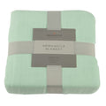 Bamboo Muslin Oversized Twin Blanket Lightweight Seafoam