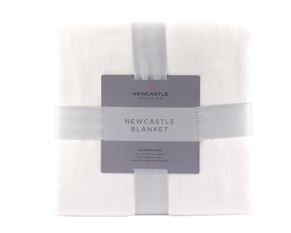 Oversized Queen Bamboo Muslin Blanket White Lightweight