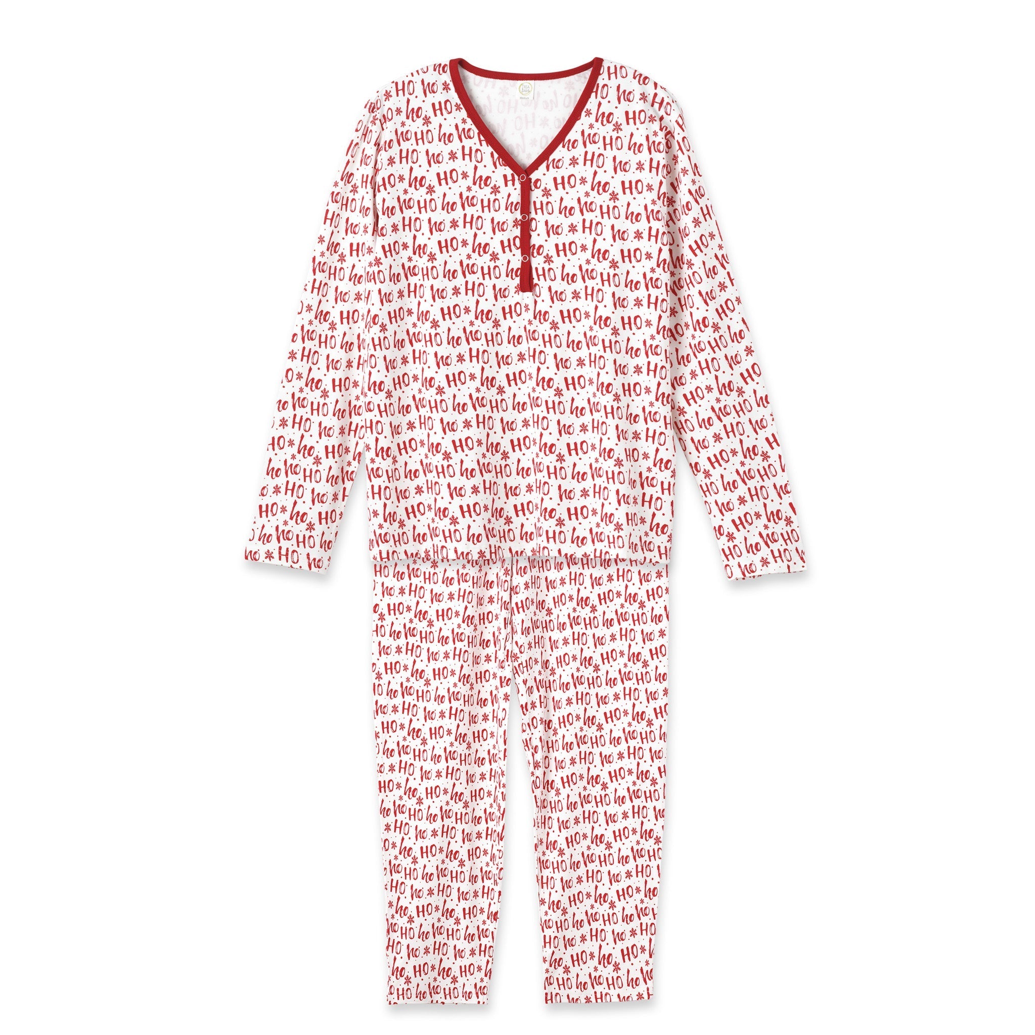 Christmas Ho-Ho-Ho Women's Bamboo Pajama Family Matching Set